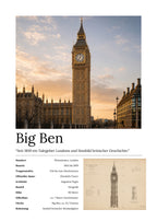 Big Ben Wandbild – Kunstdruck ohne Rahmen – Art Bros