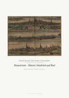 Monasterium – Münster, Osnabrück und Wesel – Georg Braun und Frans Hogenberg – Kunstdruck – Art Bros