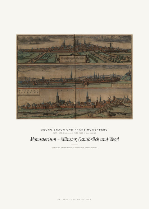 Monasterium – Münster, Osnabrück und Wesel – Georg Braun und Frans Hogenberg