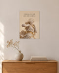 Strong Is the New Beautiful – Boxerin Poster – 30 × 42 cm ohne Rahmen – Raumansicht – Art Bros
