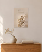 Hold on – Kletterin Poster – 30 × 42 cm ohne Rahmen – Raumansicht – Art Bros