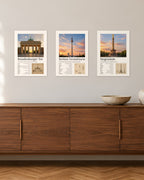 Berlin Bundle – 3er-Set Wandbilder – 30 × 42 cm ohne Rahmen – Raumansicht – Art Bros