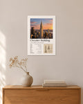 Chrysler Building Wandbild – 30 × 42 cm ohne Rahmen – Raumansicht – Art Bros