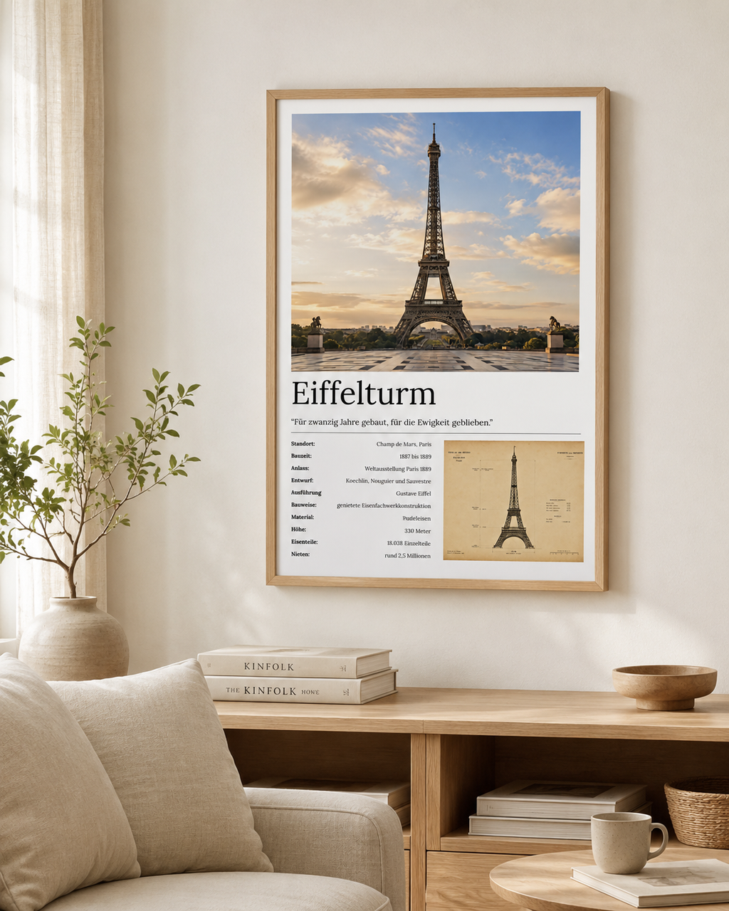 Eiffelturm Wandbild