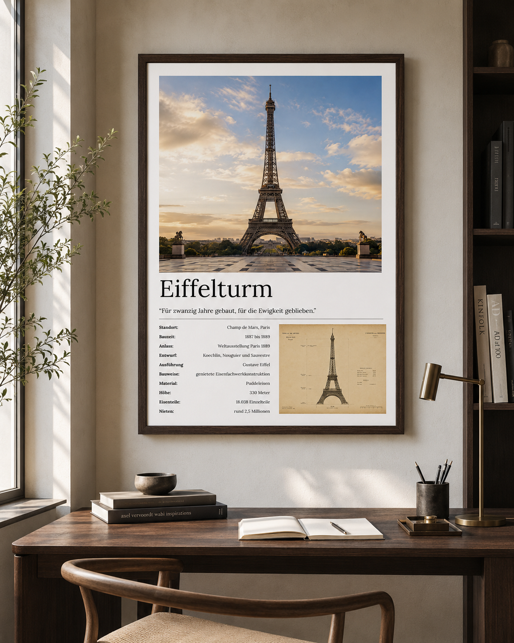 Eiffelturm Wandbild