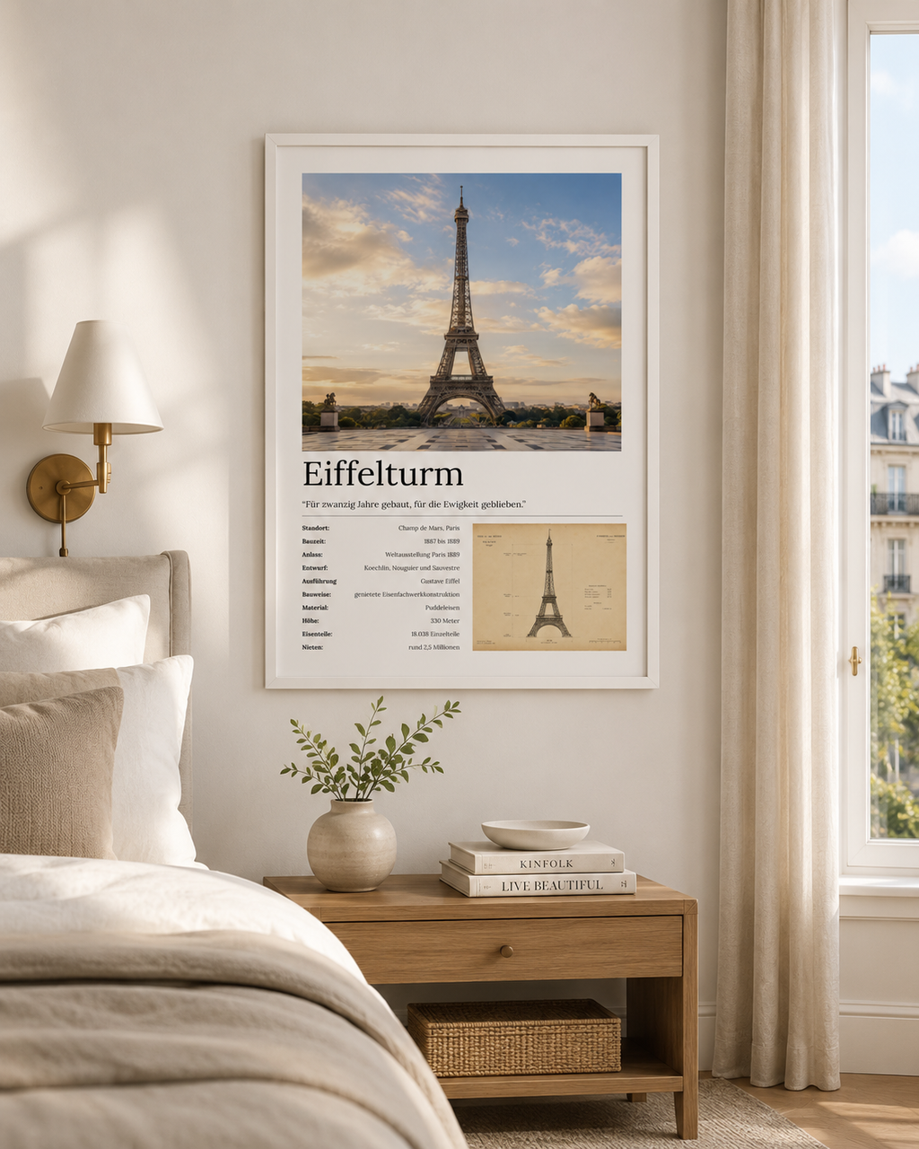 Eiffelturm Wandbild