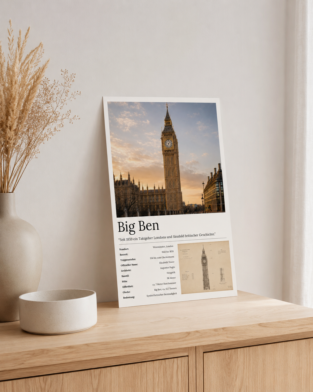 Big Ben Wandbild