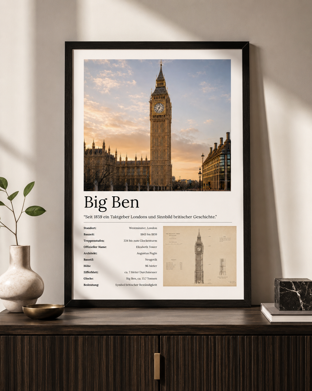 Big Ben Wandbild
