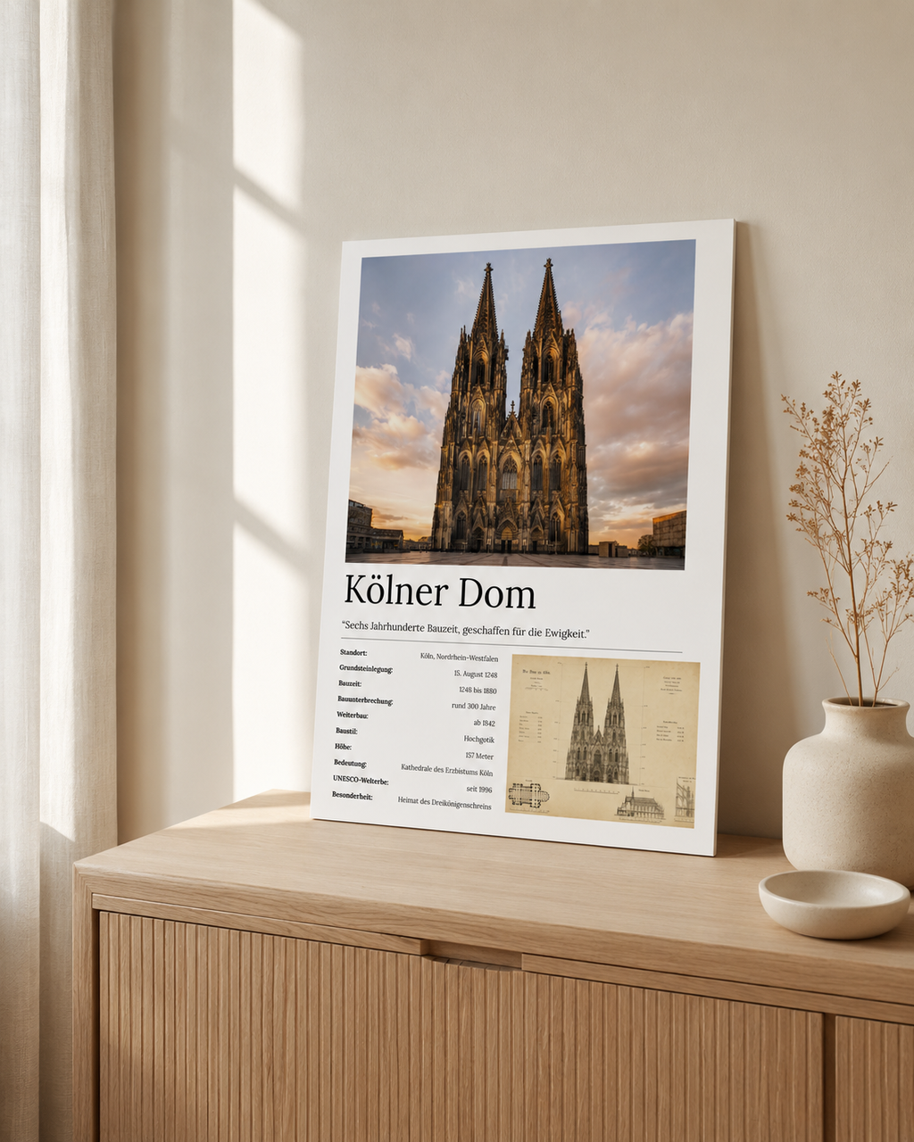 Kölner Dom Wandbild
