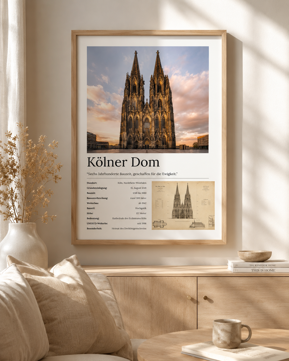 Kölner Dom Wandbild