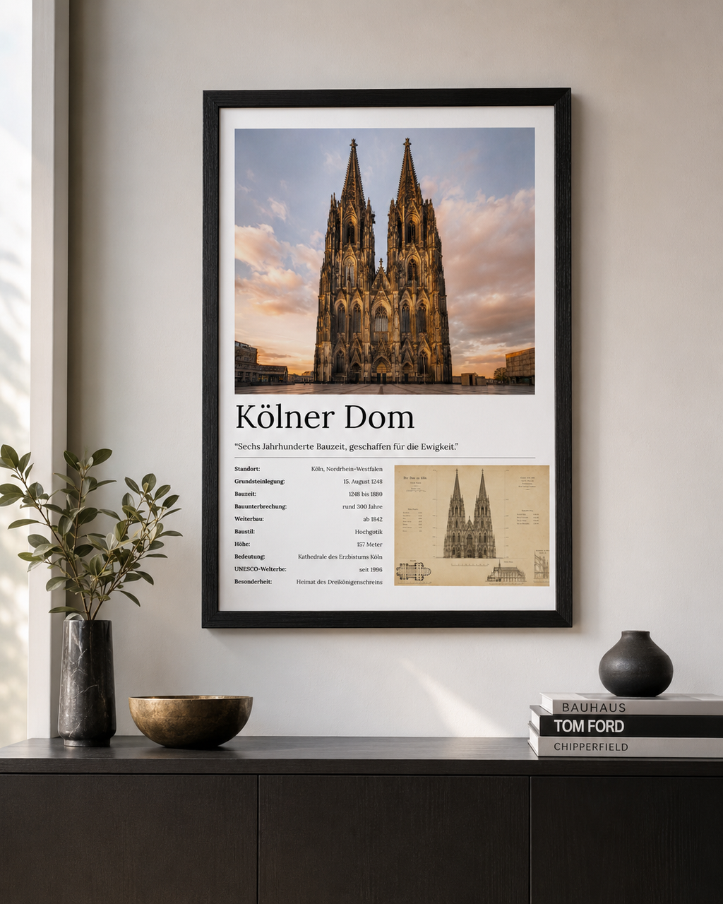 Kölner Dom Wandbild