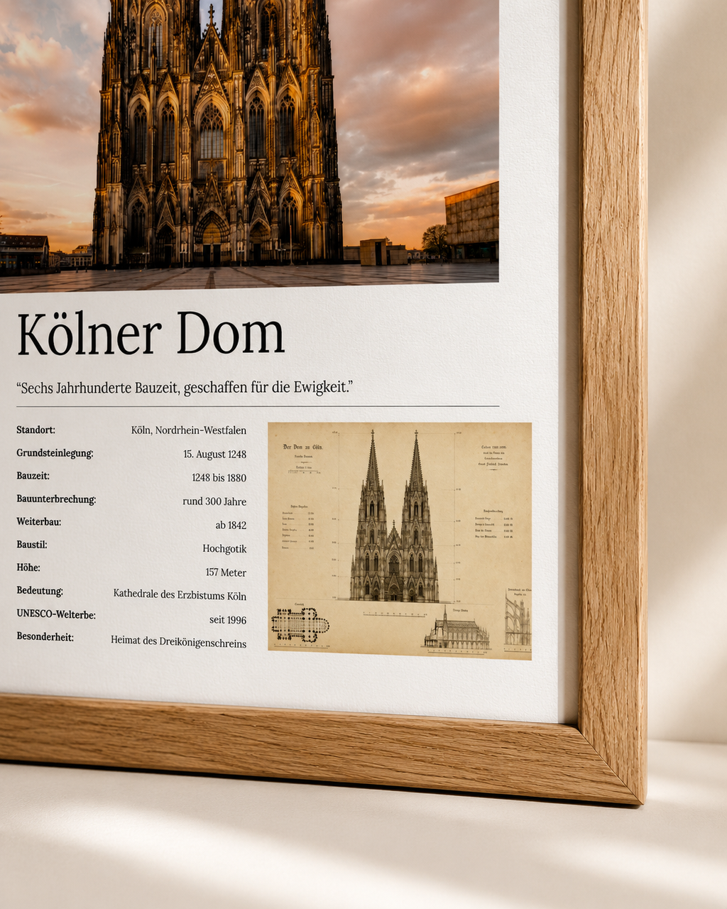 Kölner Dom Wandbild