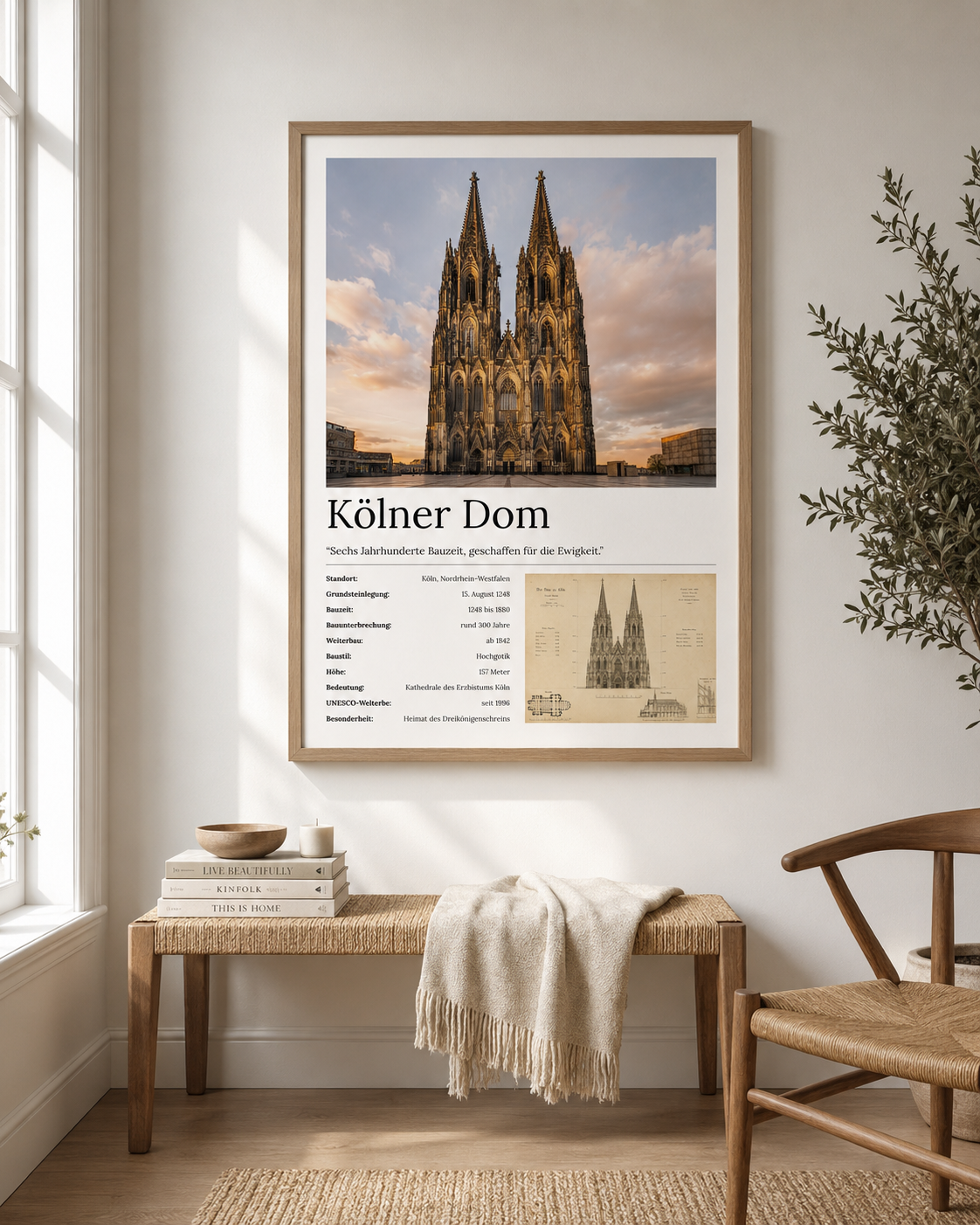 Kölner Dom Wandbild