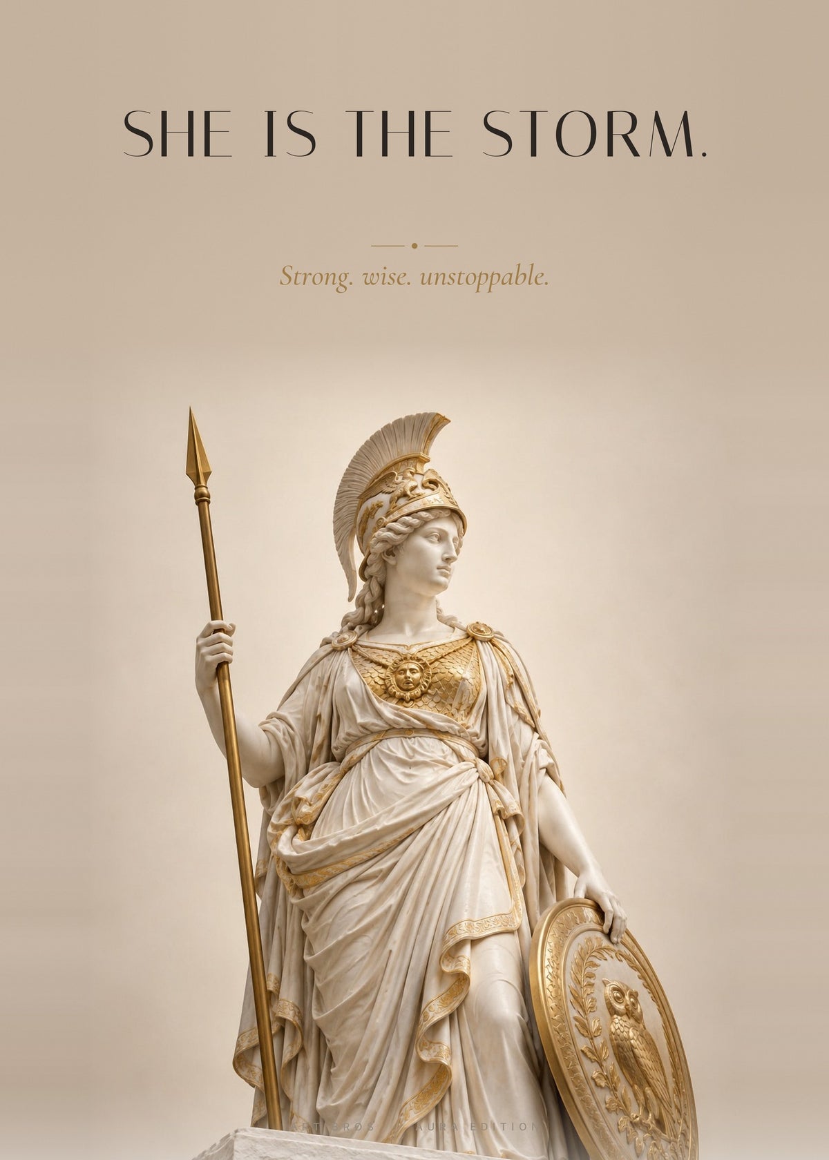 She Is the Storm – Athena Poster – Art Bros