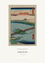 Abendrot bei Seta – Utagawa Hiroshige – Kunstdruck – Art Bros