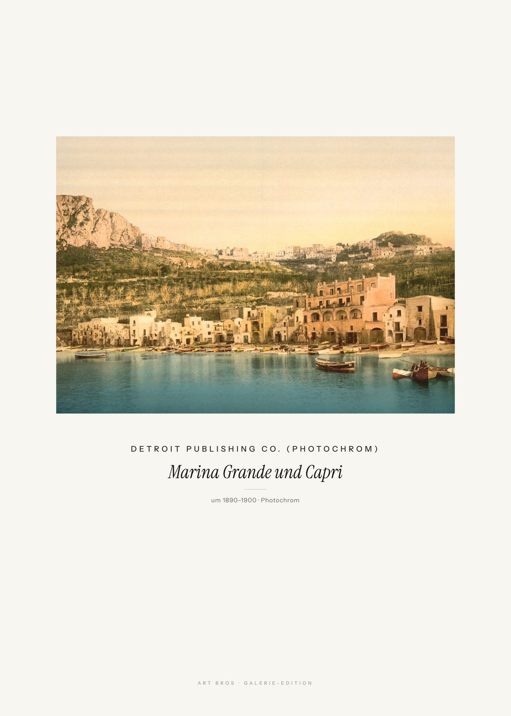 Marina Grande und Capri – Detroit Publishing Co. (Photochrom) – Kunstdruck – Art Bros