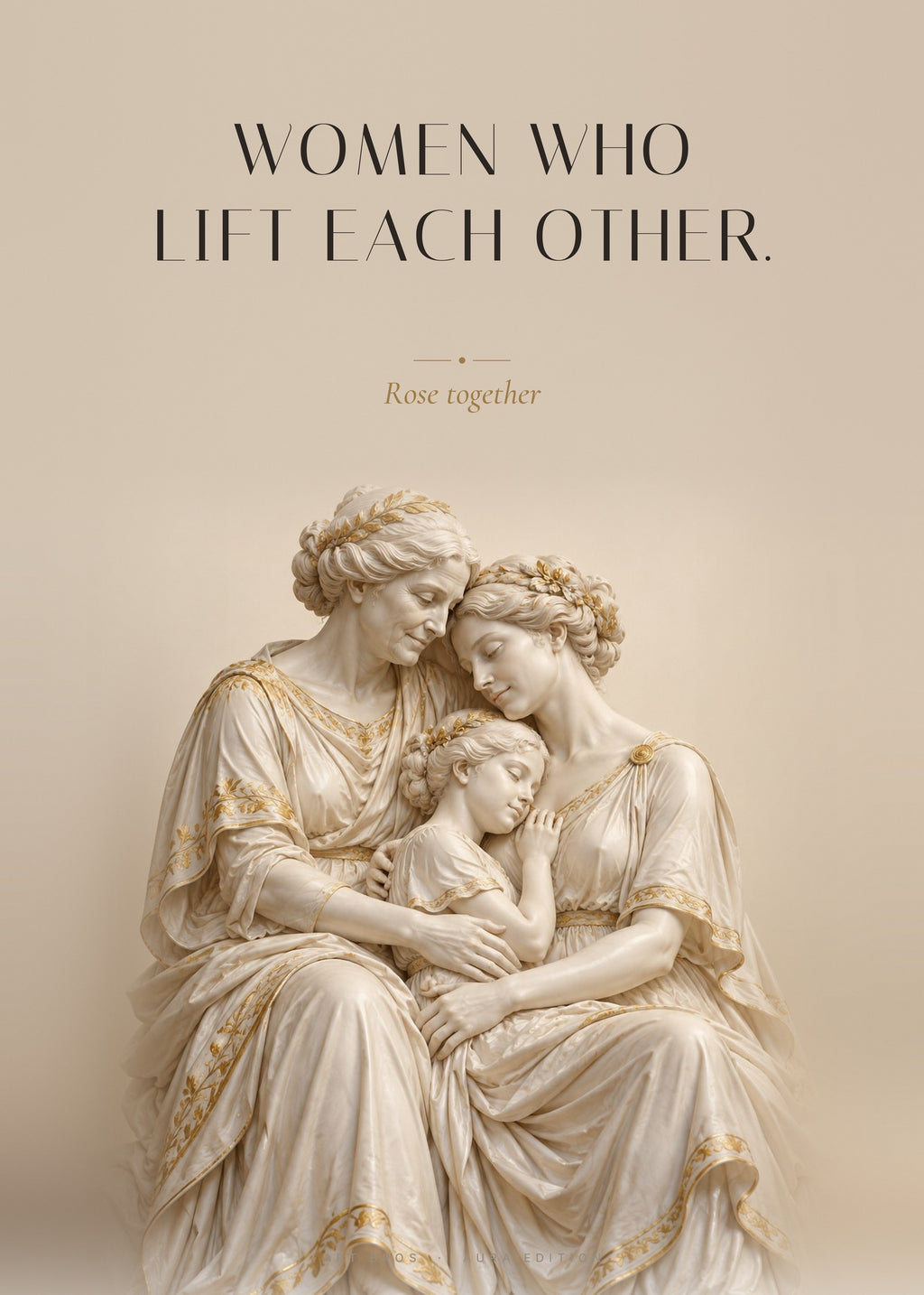 Women Who Lift Each Other – Drei Generationen Poster – Art Bros