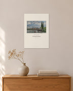 Die Schleuse von Pontoise – Camille Pissarro – 30 × 42 cm ohne Rahmen – Raumansicht – Art Bros