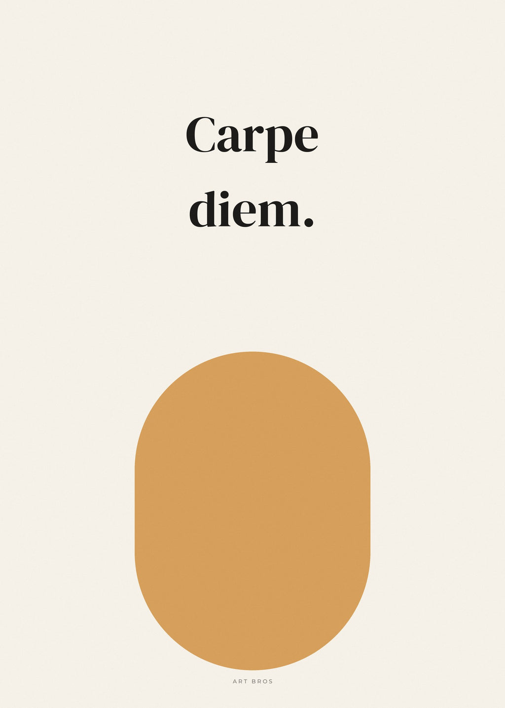 Spruch-Poster Carpe diem – Art Bros