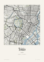 Tokio Stadtplan – Wandbild – Art Bros