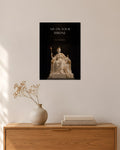 Sit on Your Throne – Thron Poster – 30 × 42 cm ohne Rahmen – Raumansicht – Art Bros
