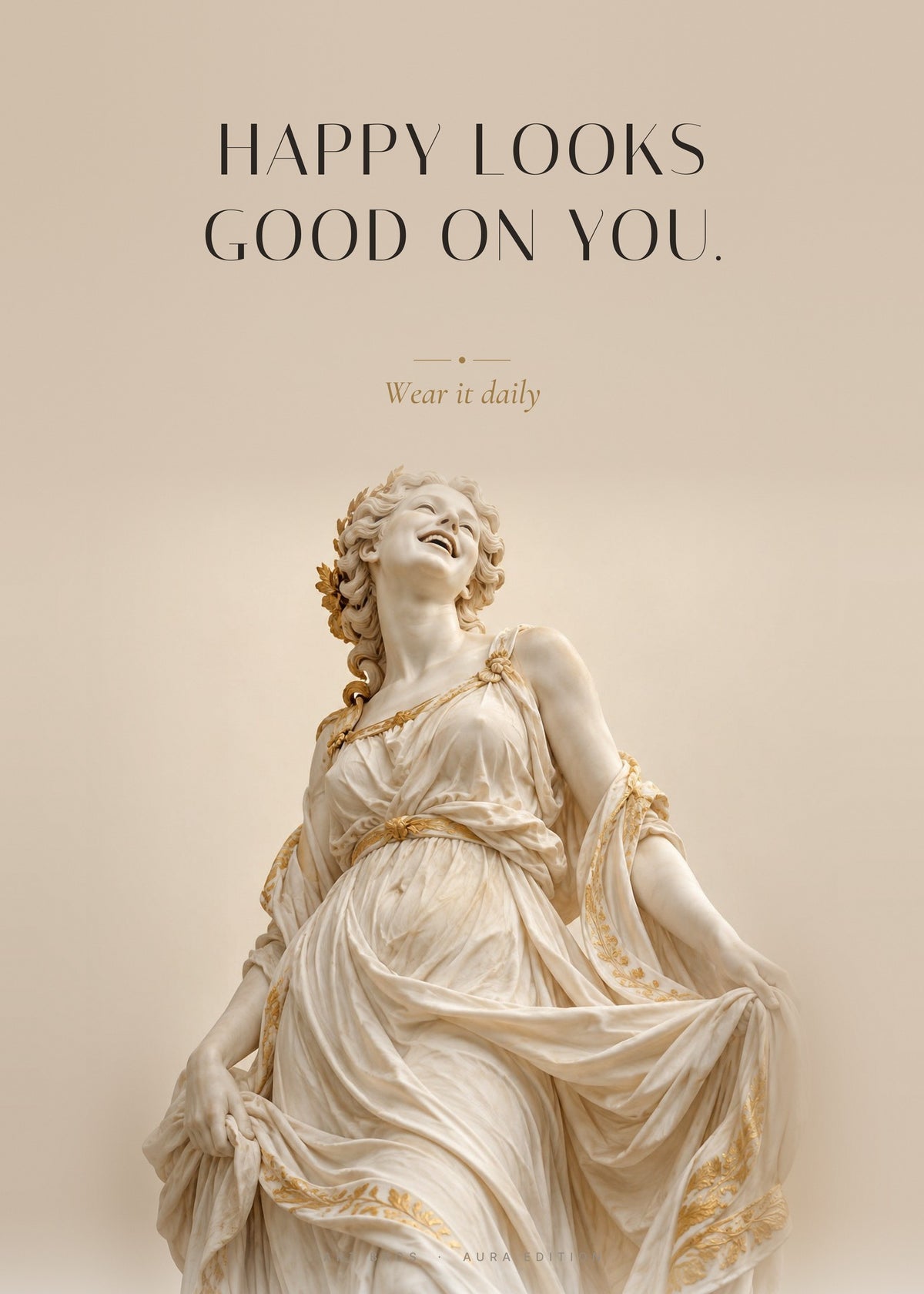 Happy Looks Good on You – Lachen Poster – Art Bros