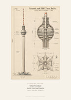 Berliner Fernsehturm Blueprint – Art Bros