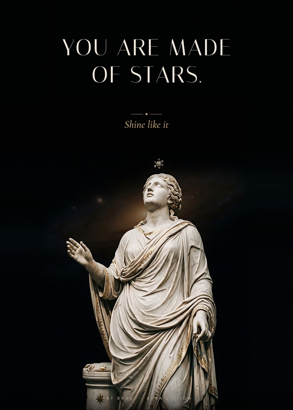 You Are Made of Stars – Sternenhimmel Poster – Art Bros