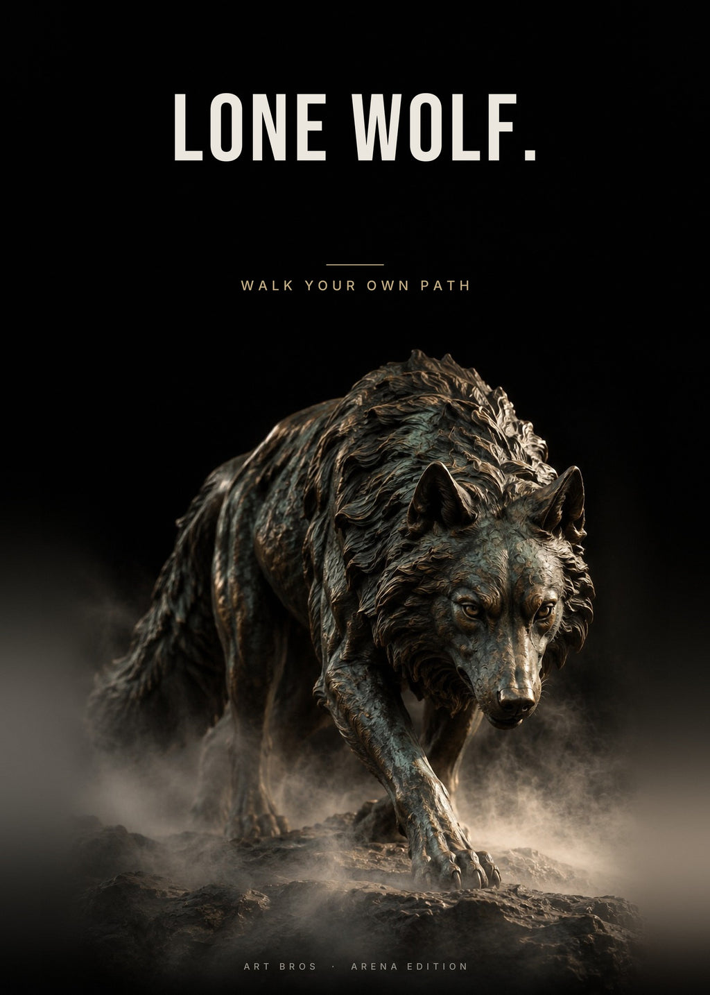 Lone Wolf – Einsamer Wolf Poster – Art Bros