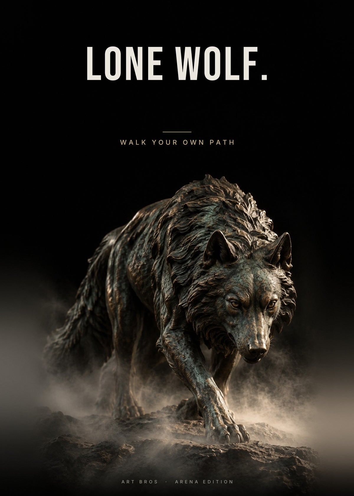 Lone Wolf – Einsamer Wolf Poster – Art Bros