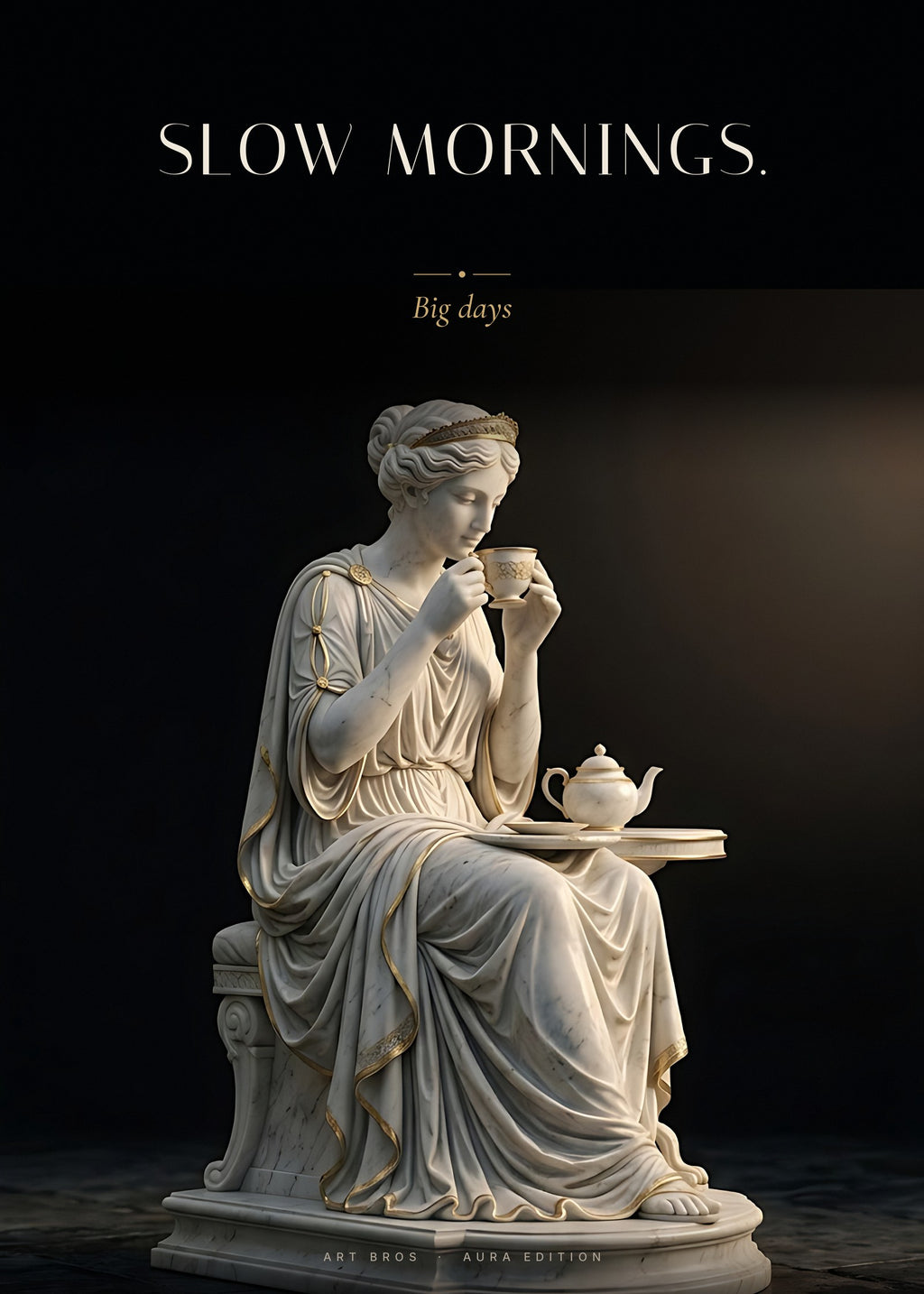 Slow Mornings – Teezeit Poster – Art Bros