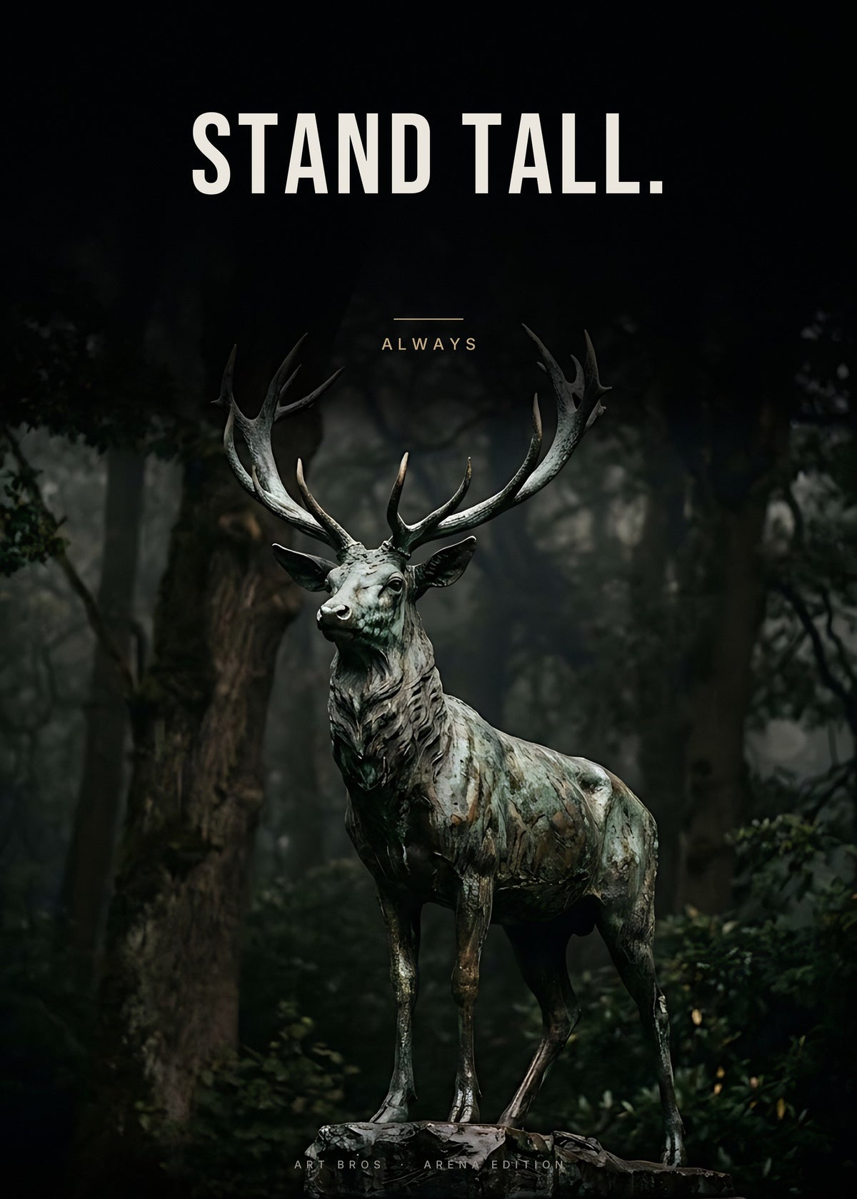 Stand Tall – Hirsch Poster – Art Bros