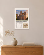 Kaiserdom Speyer Wandbild – 30 × 42 cm ohne Rahmen – Raumansicht – Art Bros