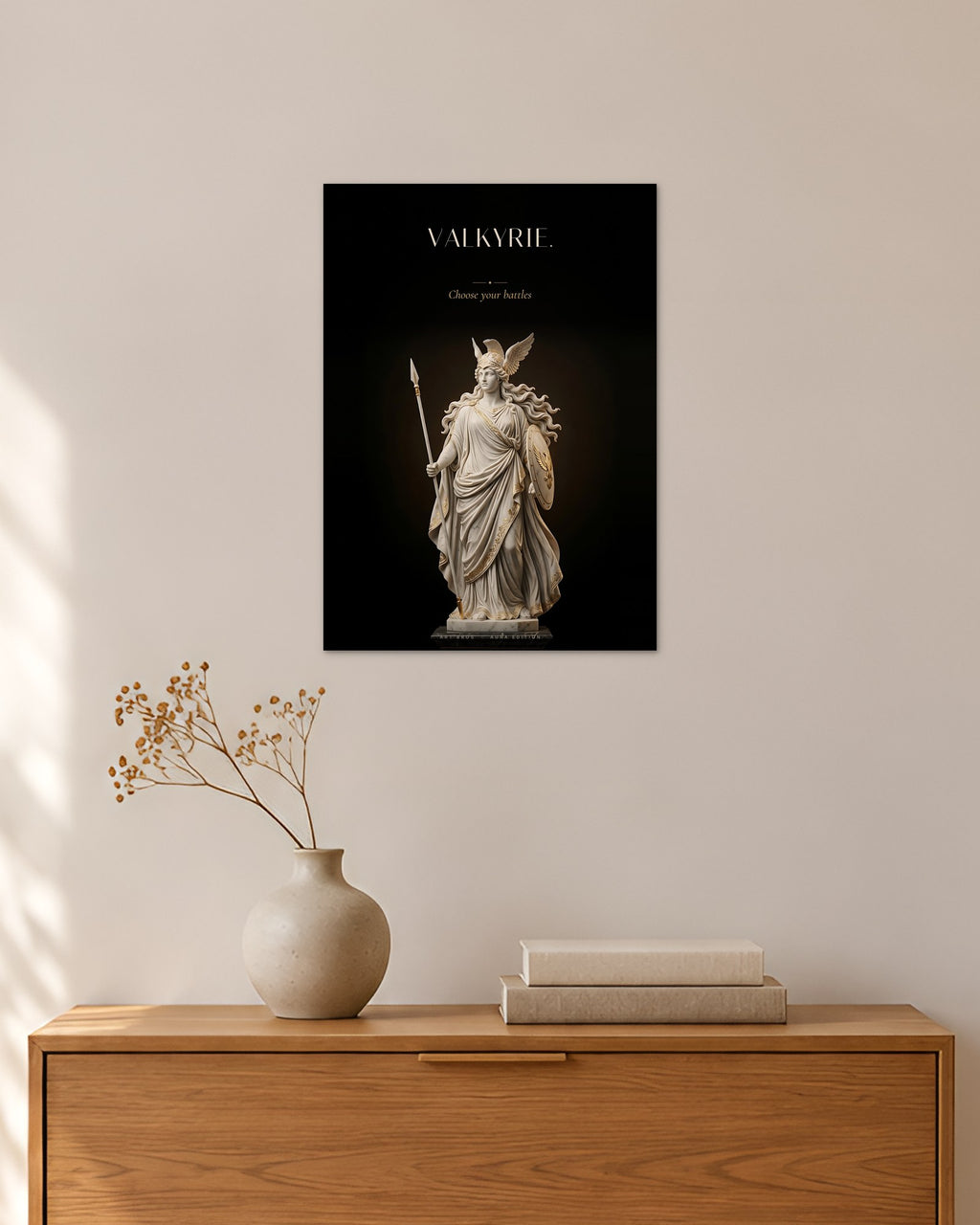 Valkyrie – Walküre Poster – 30 × 42 cm ohne Rahmen – Raumansicht – Art Bros