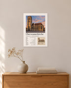Überwasserkirche Wandbild – 30 × 42 cm ohne Rahmen – Raumansicht – Art Bros