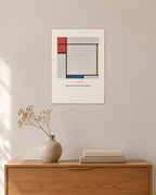 Komposition mit Rot, Gelb und Blau – Piet Mondrian – 30 × 42 cm ohne Rahmen – Raumansicht – Art Bros