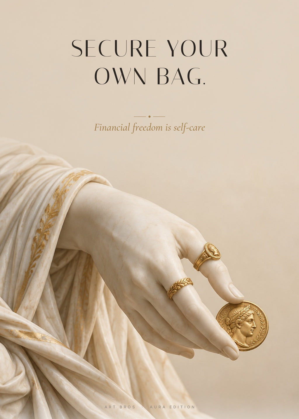 Secure Your Own Bag – Goldmünze Poster – Art Bros