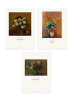 Blumen in der Vase – 3er-Set Wandbilder – Kunstdruck – Art Bros