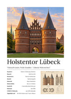 Holstentor Lübeck Wandbild – Kunstdruck – Art Bros