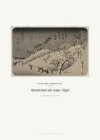 Abendschnee am Asuka-Hügel – Utagawa Hiroshige – Kunstdruck – Art Bros