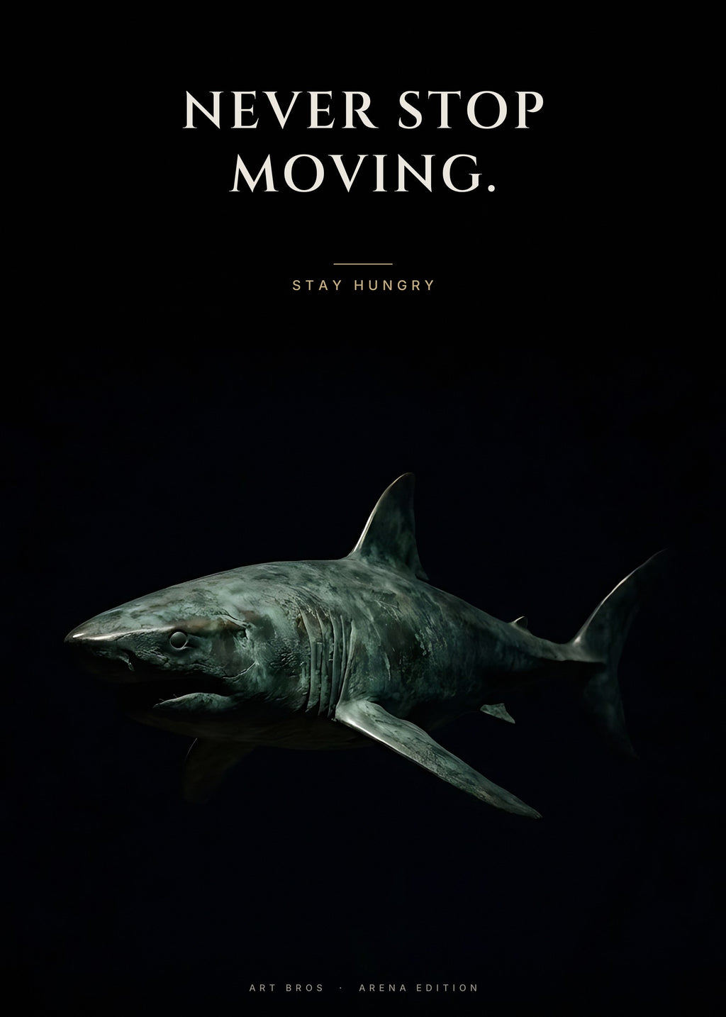 Never Stop Moving – Hai Poster – Art Bros