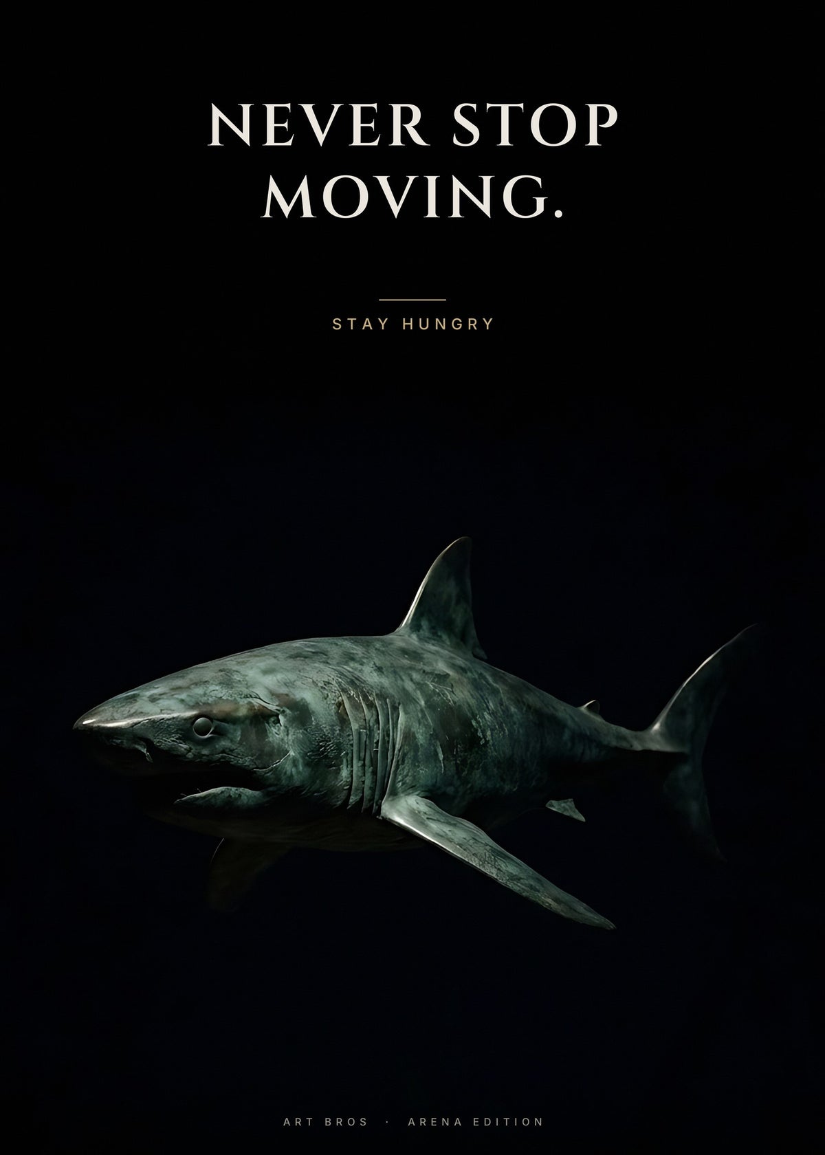 Never Stop Moving – Hai Poster – Art Bros