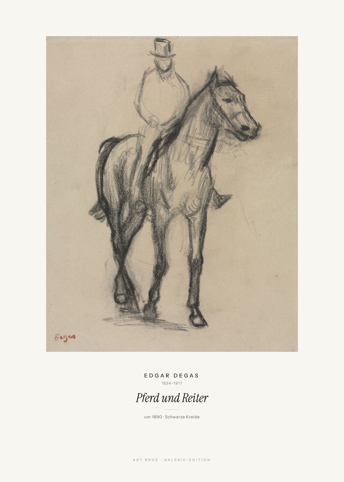 Pferd und Reiter – Edgar Degas – Kunstdruck – Art Bros