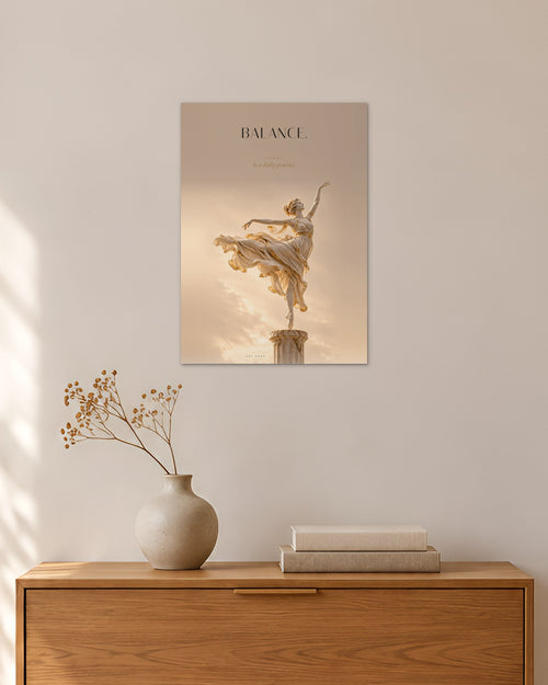Balance – Balance Poster – 30 × 42 cm ohne Rahmen – Raumansicht – Art Bros