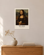 Mona Lisa – „Not Today“ | Klassiker neu gedacht – 30 × 42 cm ohne Rahmen – Raumansicht – Art Bros