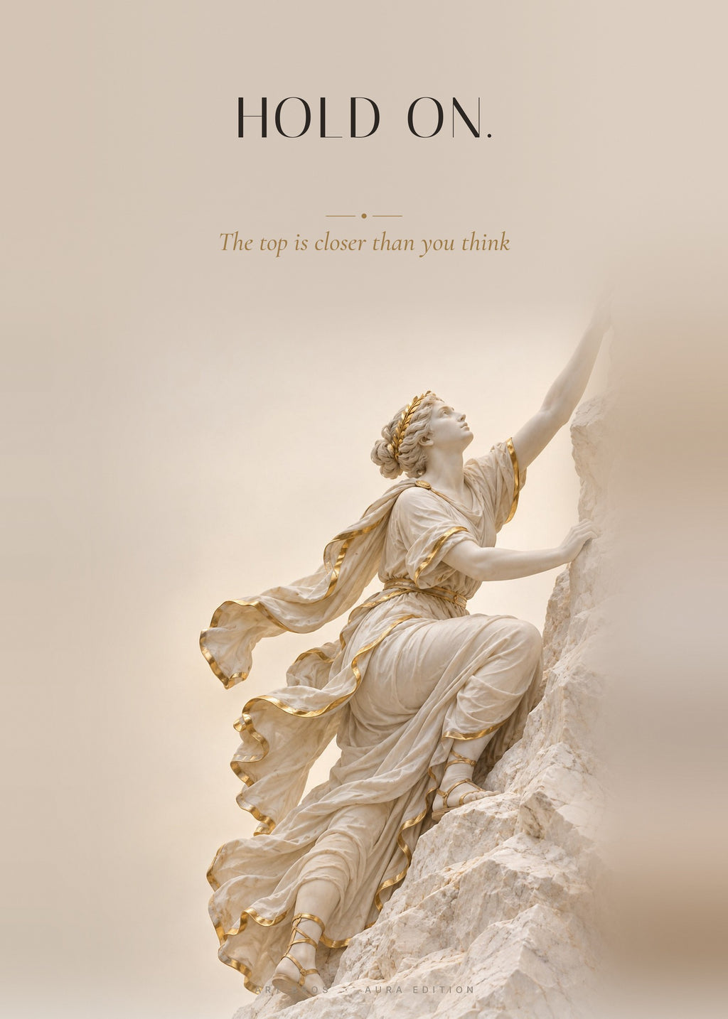 Hold on – Kletterin Poster – Art Bros