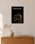 Hold the Line – Legionär Poster – 30 × 42 cm ohne Rahmen – Raumansicht – Art Bros