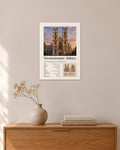 Westminster Abbey Wandbild – 30 × 42 cm ohne Rahmen – Raumansicht – Art Bros