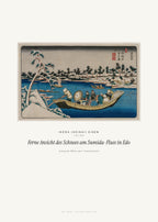 Ferne Ansicht des Schnees am Sumida-Fluss in Edo – Ikeda (Keisai) Eisen – Kunstdruck – Art Bros