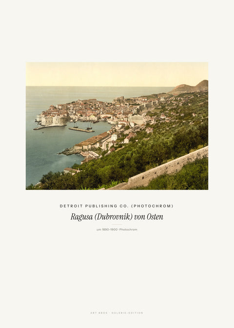 Ragusa (Dubrovnik) von Osten – Detroit Publishing Co. (Photochrom)